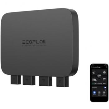 Cargador Ecoflow 800W 3 en 1 Rápido DC-DC para Estaciones de Energía Portátiles, Mantenedor de Batería Vehicular y Arrancador, Carga 8 Veces Más R