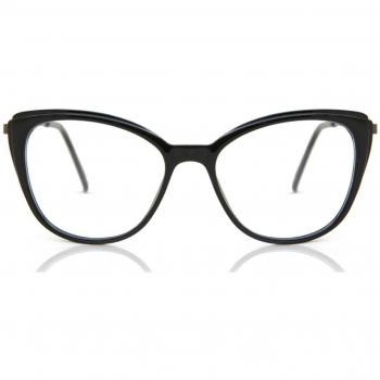 SmartBuy Collection Cat Eye Full Rim Plastic Women's Prescription Glasses - Black - Size 51 - Blue Light Block Available - Free Lenses