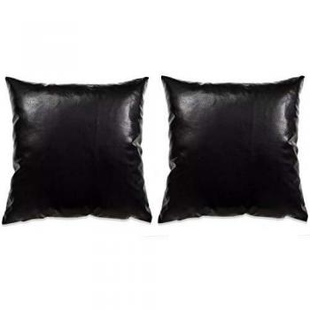 vidaXL 2X Cojines de Poliuretano 45x45cm Negro Accesorios de Hogar Decoración