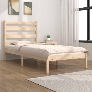 Cama de madera maciza de pino 90x200 cm