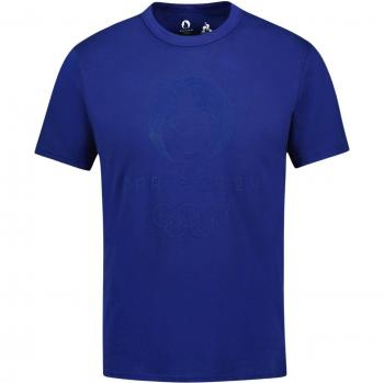 Le Coq Sportif Unisex Graphic T-Shirt Paris 2024 N°1 Blue Depths M