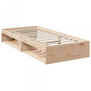 Cama nido sin colchón 90x200 cm madera maciza de pino