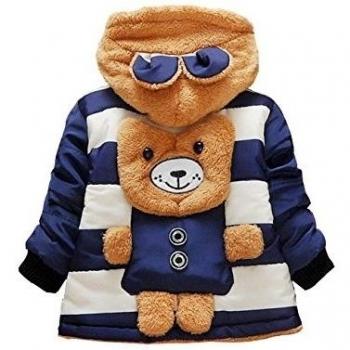 Tkria Bebés Niño Infantil Chaquetas Aabrigos Parka Para Niños Invierno Cálido Lindo Oído Del Oso Ropa De Abrigo 6 12 18 Mes 1 2 3 Año