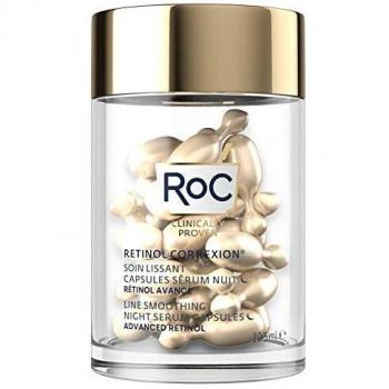 RoC - Retinol Correxion Line Smoothing Night Serum - Anti Wrinkle and Ageing - Firming Moisturiser - Capsules 30-Piece