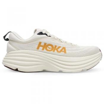 Hoka Bondi 8 Men's Running Shoes in Oat Milk/Alabaster, Size 41 1/3