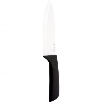 Supreminox Cuchillo cocinero de cerámica blanca de 15cm con funda protectora de hoja