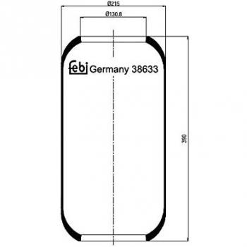 Fuelle de suspensión neumática FEBI BILSTEIN 38633