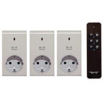 DiO Connected Home Kit de 3 enchufes y Mando a Distancia 2300W