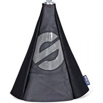 Sparco Fuelle para pomo de Cambio de Marchas Color Negro con Detalle en Gris Universal
