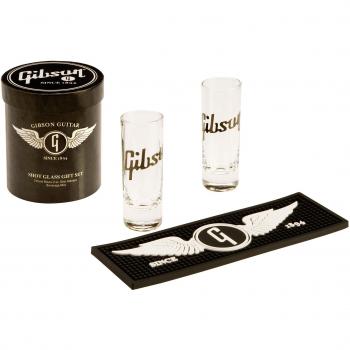 Gibson Gear GS-LGSHOT - Pack de 2 vasos con posavasos