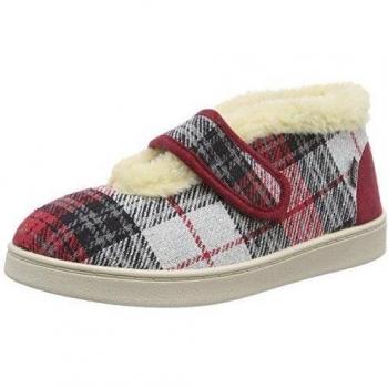 Scholl MACALE multi red - Zapatillas de estar por casa de material sintético para mujer, color rojo, talla 37