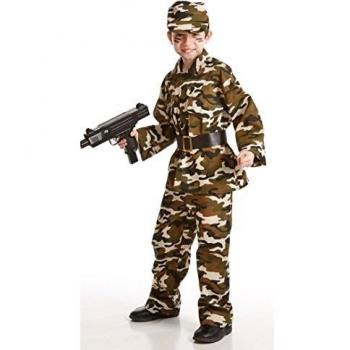 Disfraz en varias tallas de Militar para niños