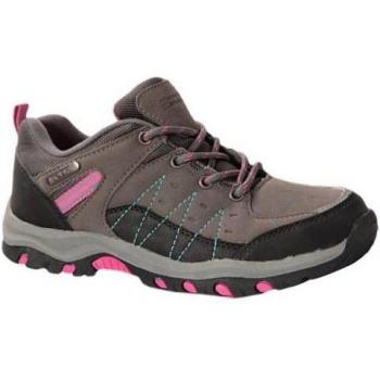 Mountain Warehouse Kids Stampede Waterproof Suede Walking Shoes - Purple - Size: 10