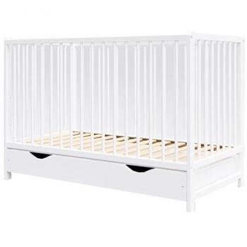 Cuna Evolutiva Anna con Cajón - 120 x 60 cm - Blanca