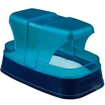Trixie Bañera Arena para Hámster/Ratón, 17 x 10 x 10 cm, Azul Oscuro-Turquesa