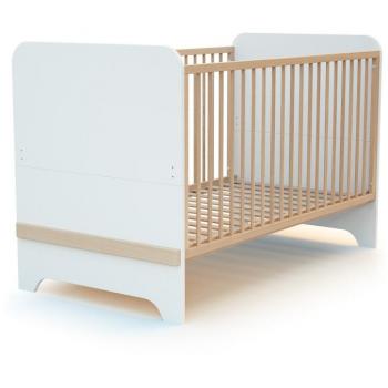 Cuna convertible evolutiva de madera blanca y haya 70 x 140 cm Carrousel