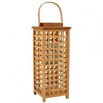vidaXL Portavelas Colgante Bambú Natural Fragancias Decoración de Casa y Hogar