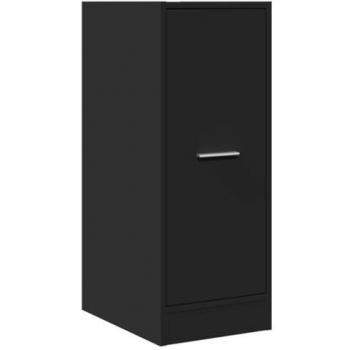 Armario Botiquín Negro 30x41x77,5 cm de Madera de Ingeniería