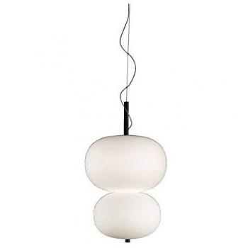 Lámpara Colgante LED Globo Ilargi Ceniza Oscura Blanco Mate 39,5 cm Dimmable 3195 lm 2700 K