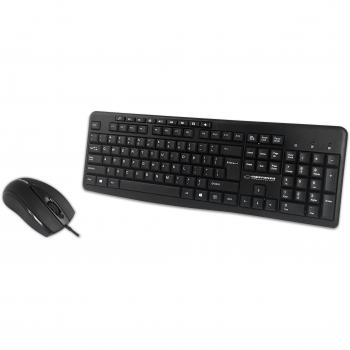 Teclado y Ratón Esperanza EK137 Qwerty US Negro