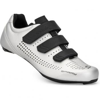Zapatillas de ciclismo de carretera unisex Spiuk Spray plateado negro - Talla 47