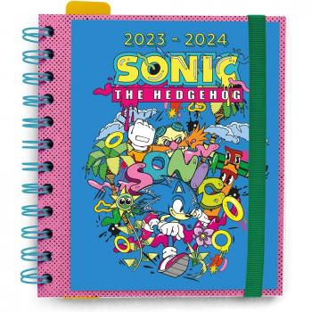 Agenda escolar 2023/2024 día página Sonic The Hedgehog