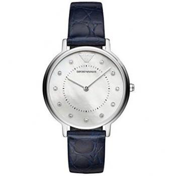 Emporio Armani Reloj Analogico para Mujer de Cuarzo con Correa en Cuero AR11095