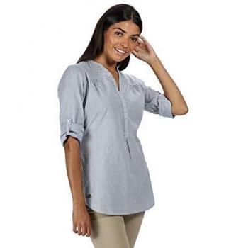 Regatta Maelie Camisa De Manga Larga, Tickinstripe, 46 para Mujer