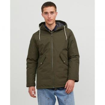 Jack&Jones 12236010 JJLOOP PARKA JACKET - Parka con capucha para hombre, estilo anorak cazadora abrigo