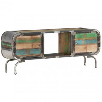 Mueble para TV Multicolor 110x30x42 cm de Madera Maciza Recuperada