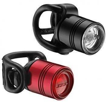 LEZYNE 1-LED-1P-V100 Kit de Luz Led Delantera Y Trasera, Negro/Rojo, M