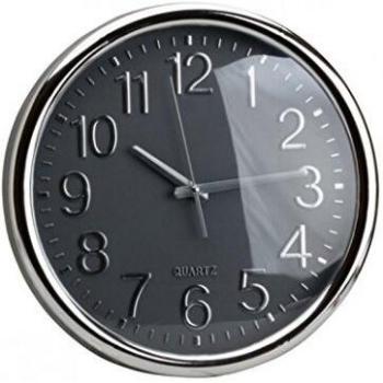 CMP IBERICA CMP3561864628023 Reloj Pared SILENCIOSO D.35 CM, Gris, normal