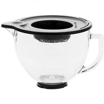 KitchenAid 5KGB - Bol de cristal con tapa de silicona, 4,83 litros
