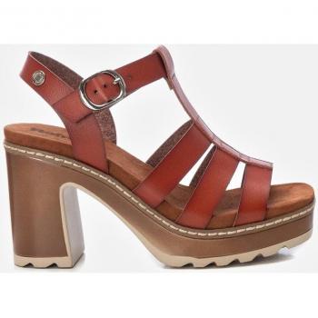 Sandalia de mujer Refresh 171878 Camel con hebilla