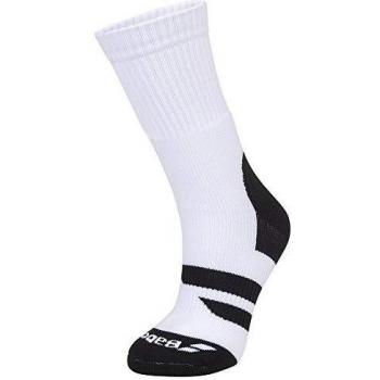 Babolat Team Big Logo Men Calcetines, Hombre, White/Black, 39/42