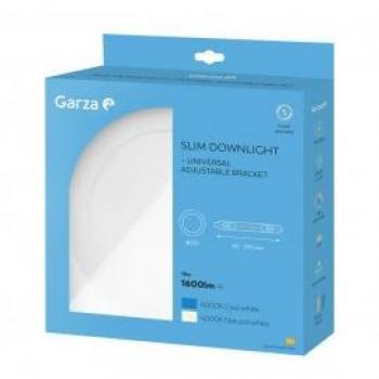 Garza Plafón Ajustable Downlight Circular LED 18W 1500 Lúmenes Ángulo de Iluminación 120º Luz CCT (3000K-6000K) Duración 30.000h Soporte