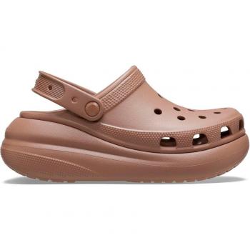 Zuecos unisex Classic Crush Clog Crocs en color latte