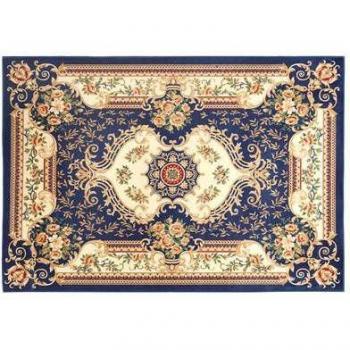Alfombra Vintage Multicolor Floral Victorial 140 x 200 cm Gaziantep de Poliéster con Fondo de Goma