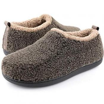 RockDove Men's Nomad Slipper with Memory Foam, Size 7/8 UK Men, Mocha