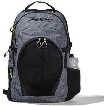 Zoot Mochila Unisex Tri Diseño Lienzo Gris con compartimento para el casco y compartimento húmedo para el entrenamiento y la competición