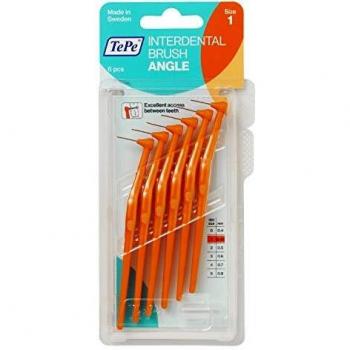 18 TePe Angle interdental Brushes 0.45 mm Orange
