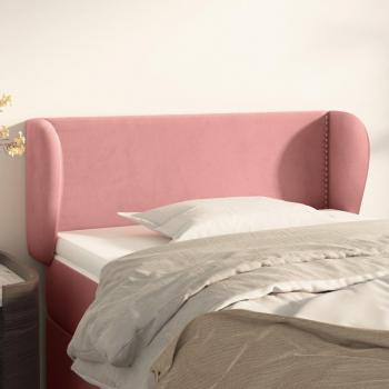 Cabecero de terciopelo rosa 93x23x78/88 cm VidaXL