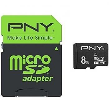 PNY 8GB microSDHC - Tarjeta microSDHC de 8 GB