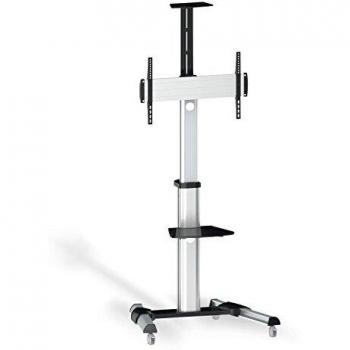 Tooq FS1870M-B - Soporte de suelo con ruedas para pantalla
