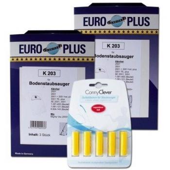 Euro Plus K 203/2Pack de 2bolsas de aspiradora Kärcher y 5Conny Clever barritas aromáticas