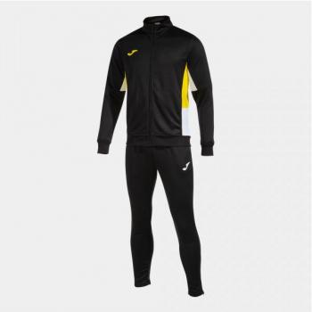Chándal Joma Danubio II Hombre Poliéster Negro Amarillo Deportivo