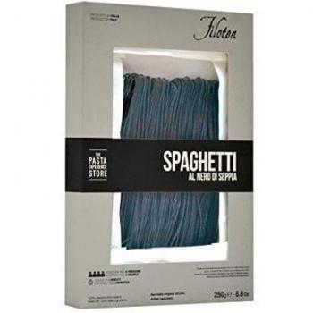 Filotea - Spaghetti Chitarra al Nero di Sepia 250 g - Caja de: 10 unidades