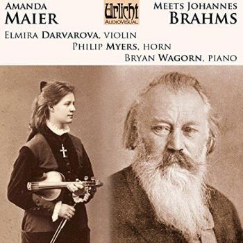 Brahms, Maier : uvres pour violon et piano. Darvarova, Myers, Wagorn.