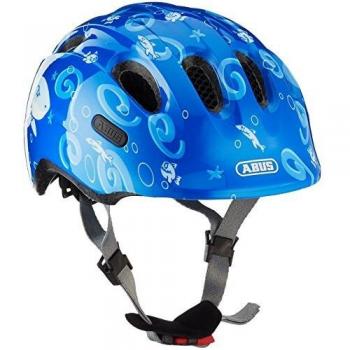 ABUS Unisex Youth SMILEY 2.0 Helmet, Blue Sharky, M