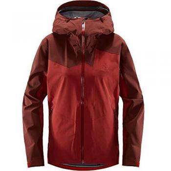 Haglöfs Stipe Chaqueta, Mujer, Brick Red/Maroon Red , L